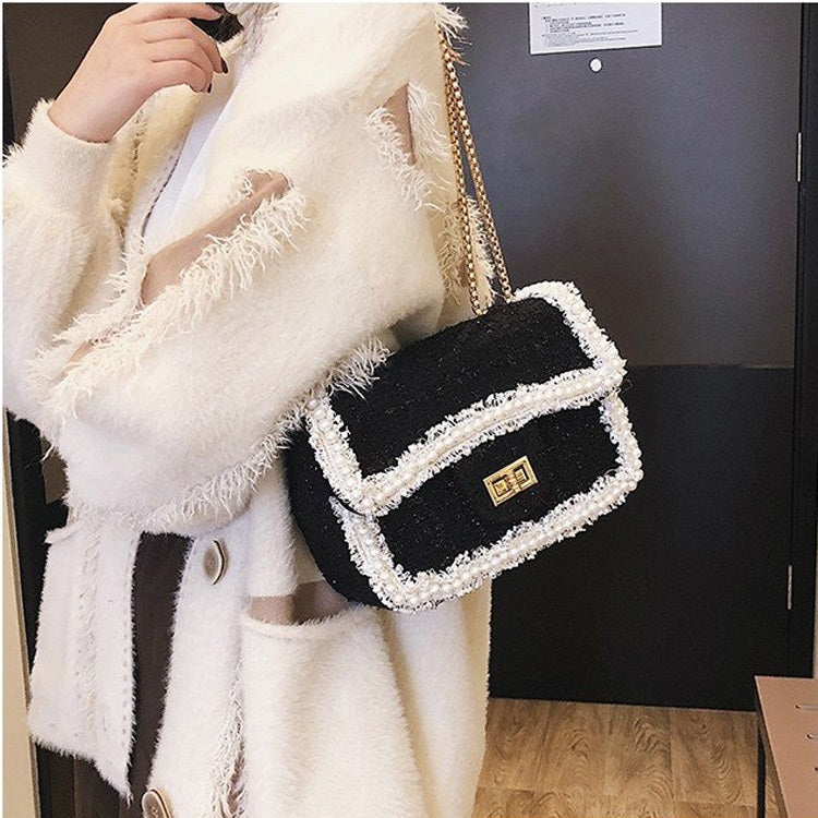 Casual Metal Buckle Shoulder Bag Messenger Bag Chain Bag Ladies Handbag