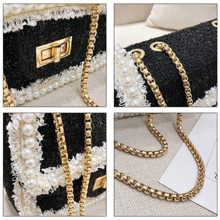 Casual Metal Buckle Shoulder Bag Messenger Bag Chain Bag Ladies Handbag