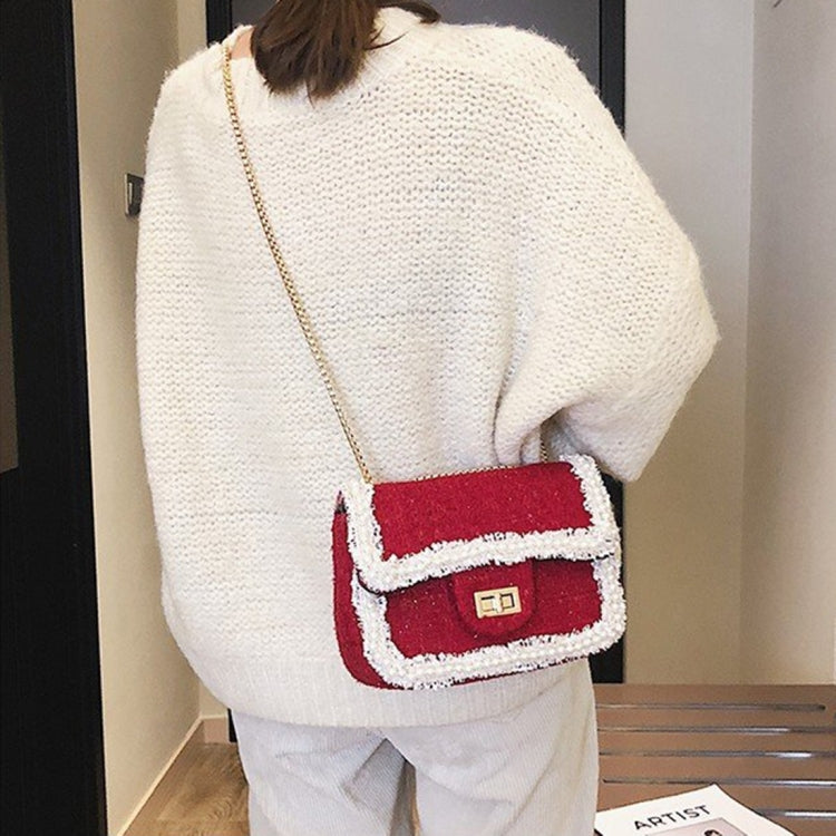 Casual Metal Buckle Shoulder Bag Messenger Bag Chain Bag Ladies Handbag