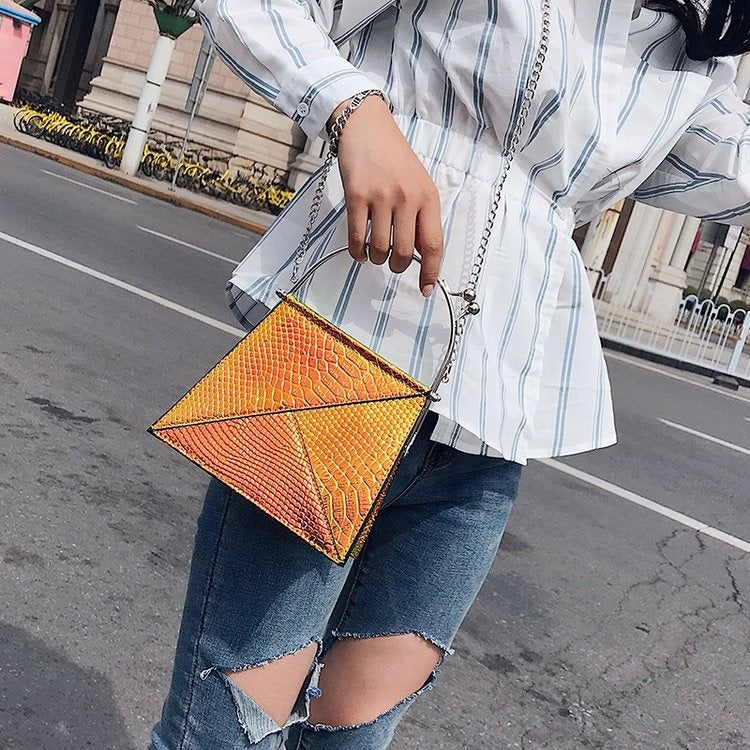 Laser Color Shoulder Bag Messenger Bag Chain Bag Ladies Handbag