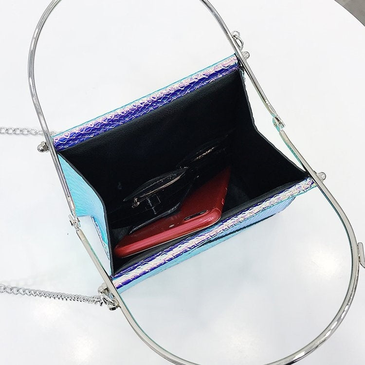 Laser Color Shoulder Bag Messenger Bag Chain Bag Ladies Handbag