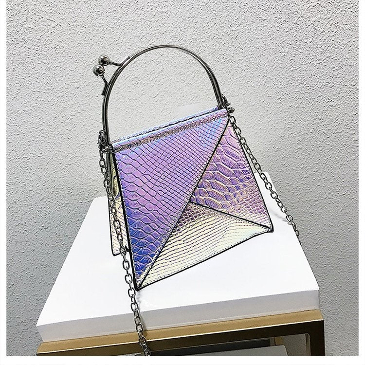 Laser Color Shoulder Bag Messenger Bag Chain Bag Ladies Handbag