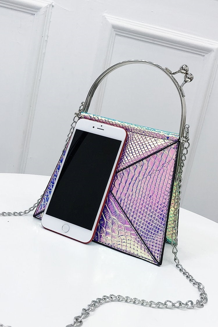 Laser Color Shoulder Bag Messenger Bag Chain Bag Ladies Handbag