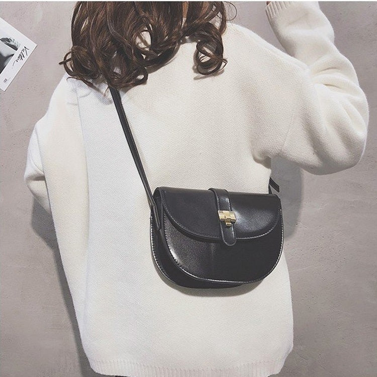 Casual Metal Buckle Shoulder Bag Messenger Bag Ladies Handbag