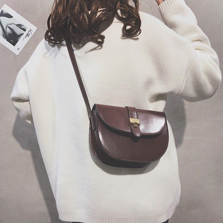 Casual Metal Buckle Shoulder Bag Messenger Bag Ladies Handbag