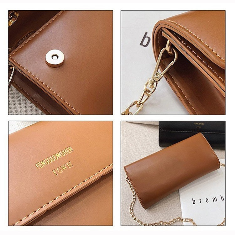 Horizontal Flip Shoulder Bag Messenger Bag Ladies Handbag