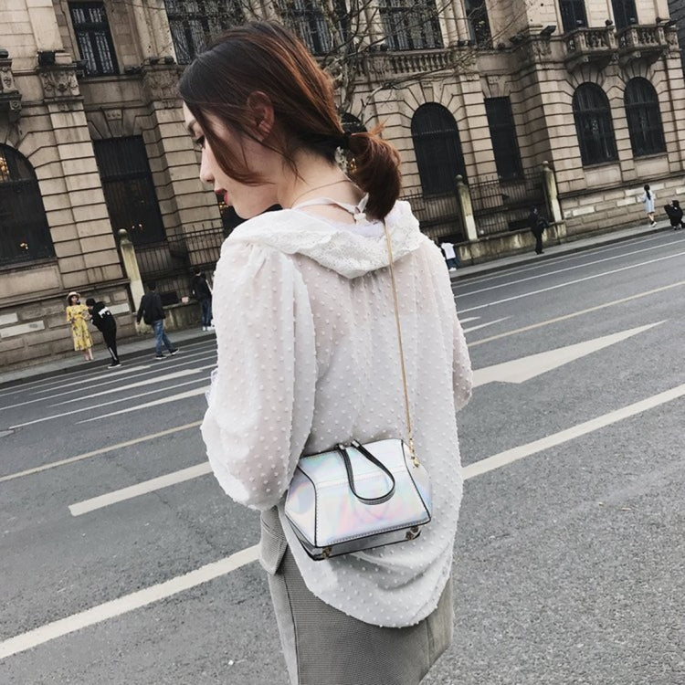 Laser Craft PU Leather Shoulder Bag Messenger Bag Ladies Handbag