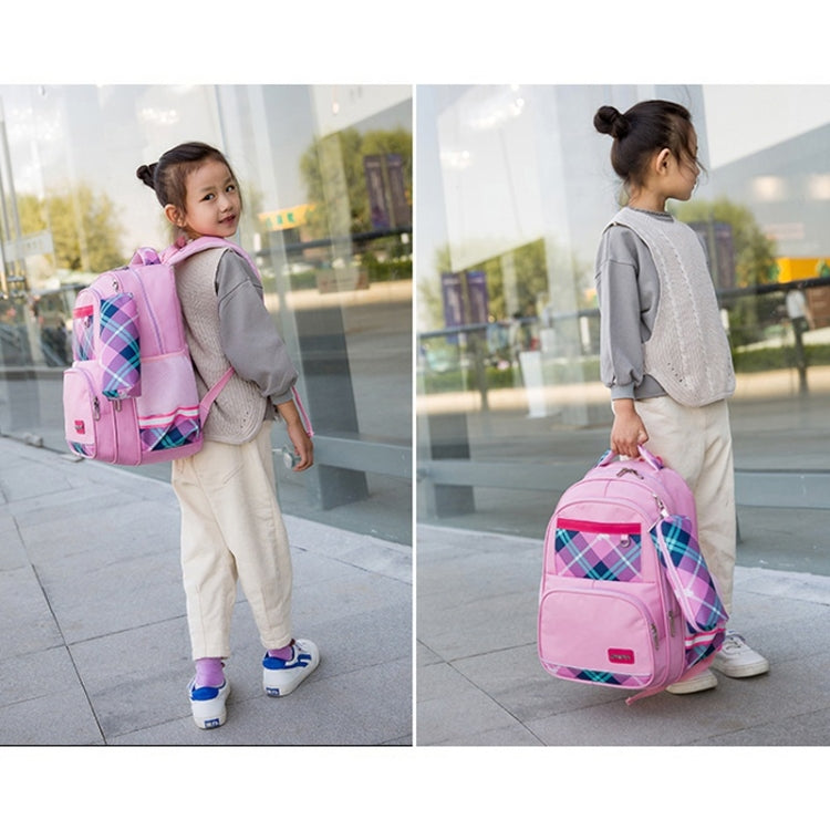 Lovely Double Shoulders School Bag Two-wheeled Rod Backpack Bag with Pen Bag