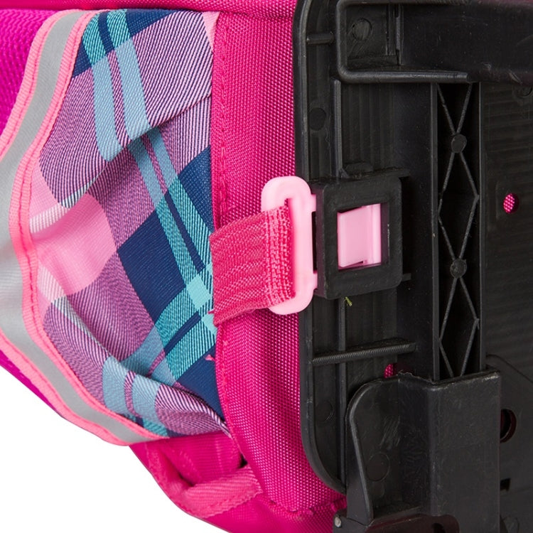 Lovely Double Shoulders School Bag Two-wheeled Rod Backpack Bag with Pen Bag