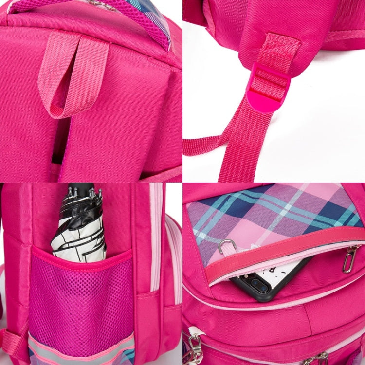 Lovely Double Shoulders School Bag Two-wheeled Rod Backpack Bag with Pen Bag