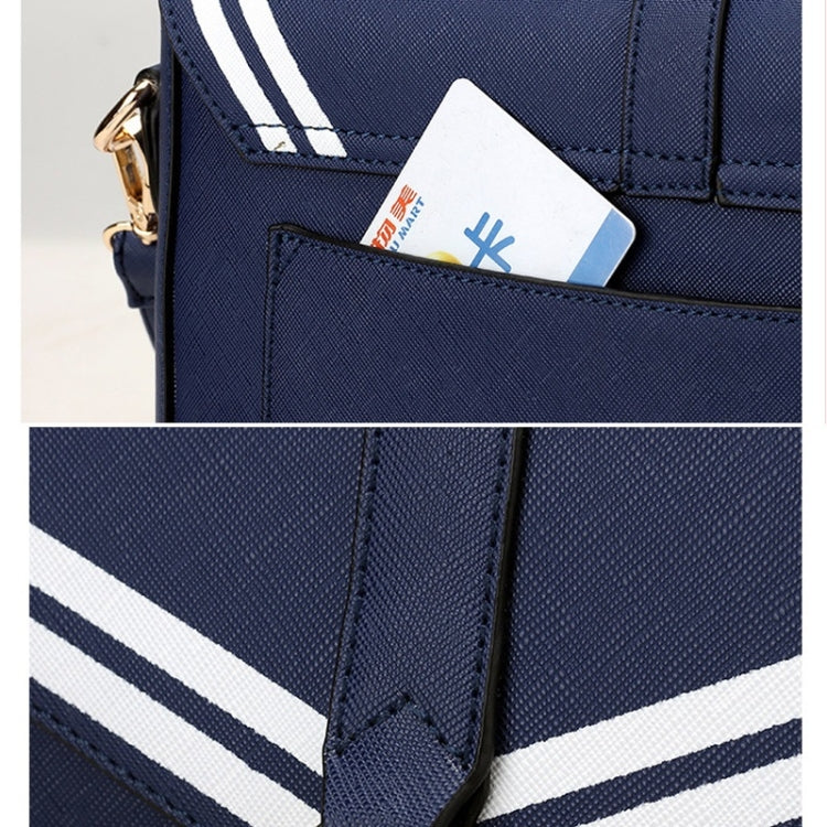 Tassel Cross Texture PU Leather Single Shoulder Crossbody Bag Ladies Handbag (Red)