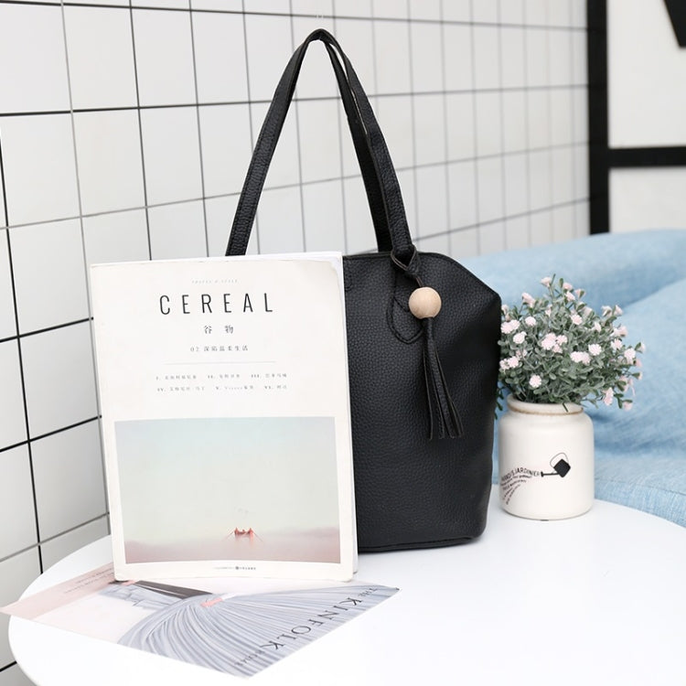 3 in 1 Fashionable PU Leather Single-shoulder Bag Women Handbag Messenger Bag with Tassel