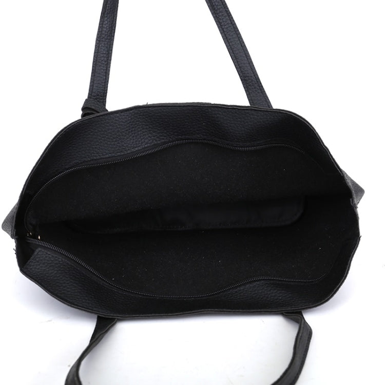 3 in 1 Fashionable PU Leather Single-shoulder Bag Women Handbag Messenger Bag with Tassel