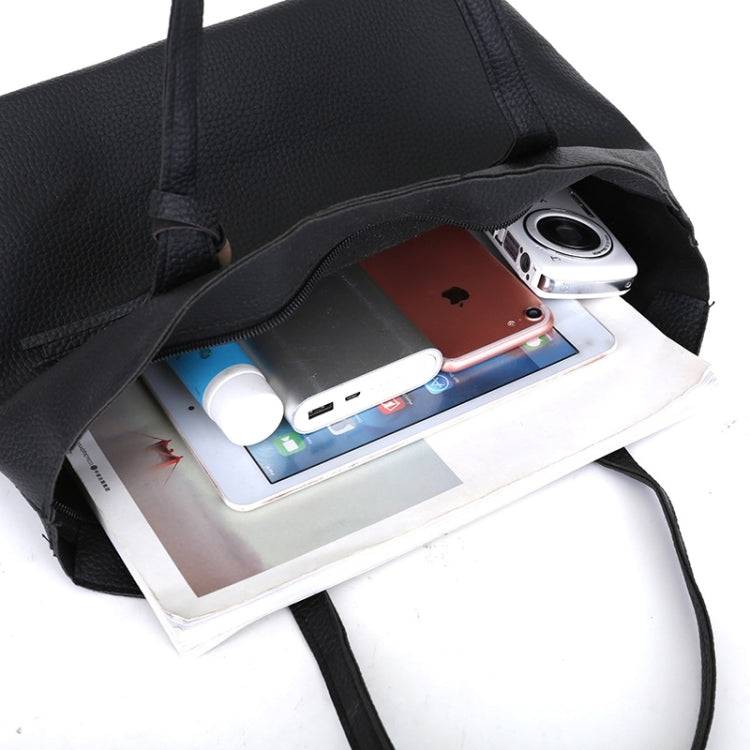 3 in 1 Fashionable PU Leather Single-shoulder Bag Women Handbag Messenger Bag with Tassel