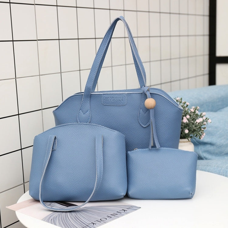 3 in 1 Fashionable PU Leather Single-shoulder Bag Women Handbag Messenger Bag with Tassel