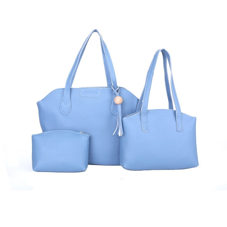 3 in 1 Fashionable PU Leather Single-shoulder Bag Women Handbag Messenger Bag with Tassel