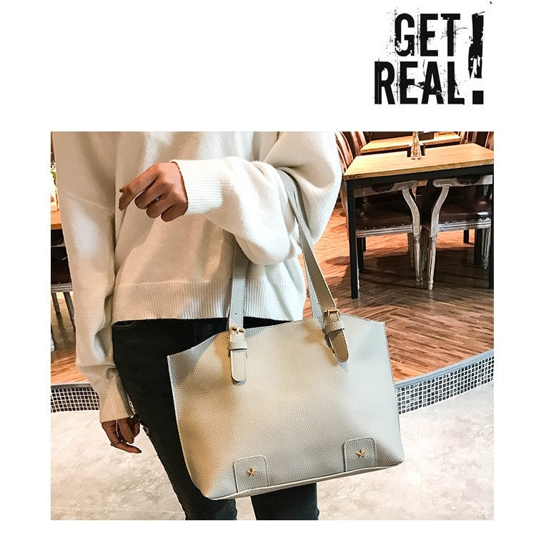 4 in 1 Fashionable PU Leather Women's Handbag Single-shoulder Bag Messenger Bag