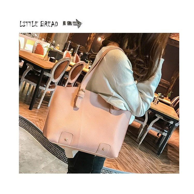 4 in 1 Fashionable PU Leather Women's Handbag Single-shoulder Bag Messenger Bag
