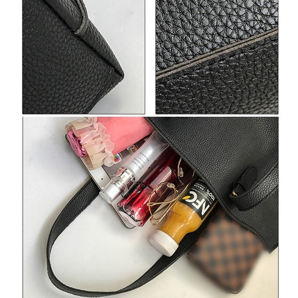 4 in 1 Fashionable PU Leather Women's Handbag Single-shoulder Bag Messenger Bag