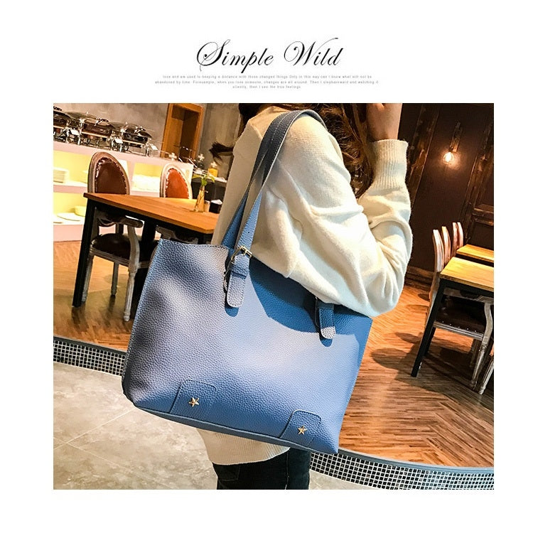 4 in 1 Fashionable PU Leather Women's Handbag Single-shoulder Bag Messenger Bag