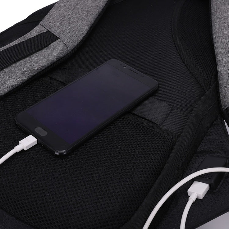 Multi-Function Oxford Portable Casual Double Shoulders School Bag Travel Backpack Bag with USB Charging