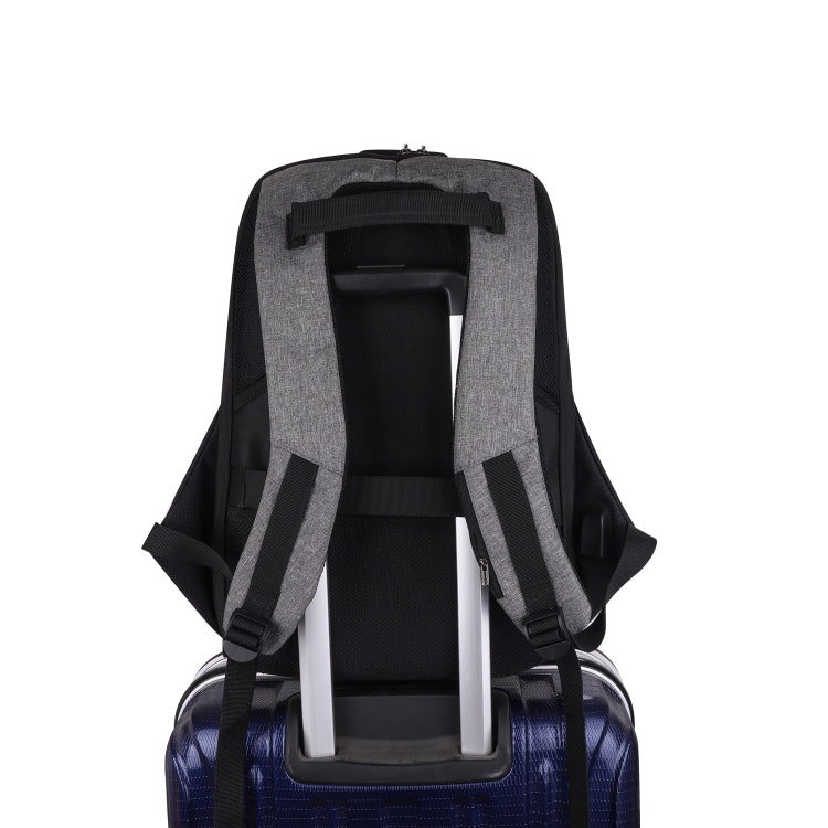 Multi-Function Oxford Portable Casual Double Shoulders School Bag Travel Backpack Bag with USB Charging