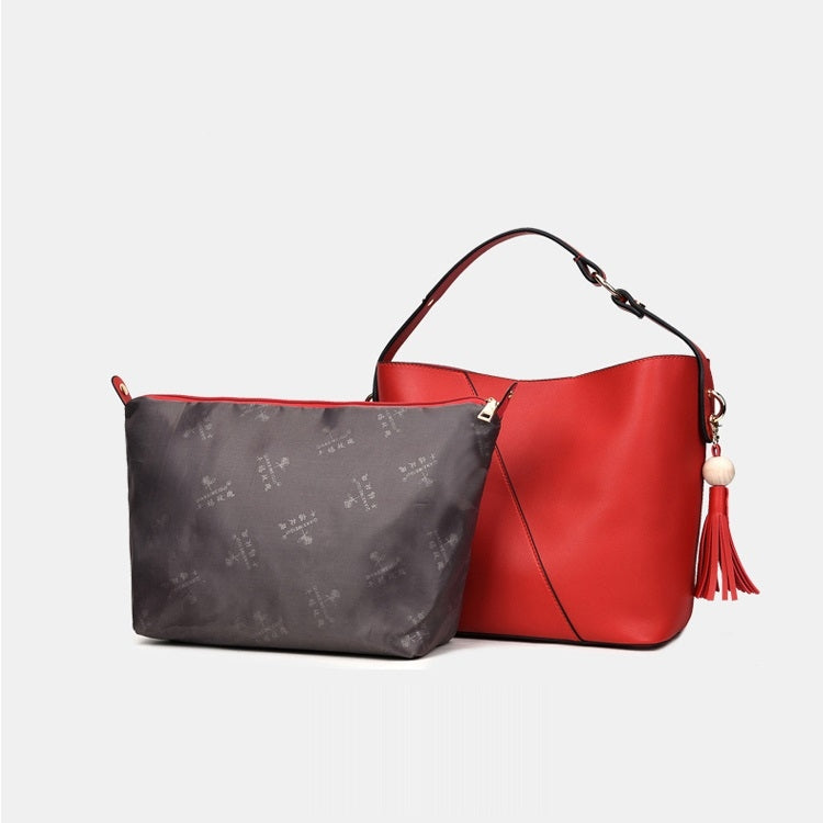 2 in 1 Casual PU Shoulder Bag Ladies Handbag Messenger Bag