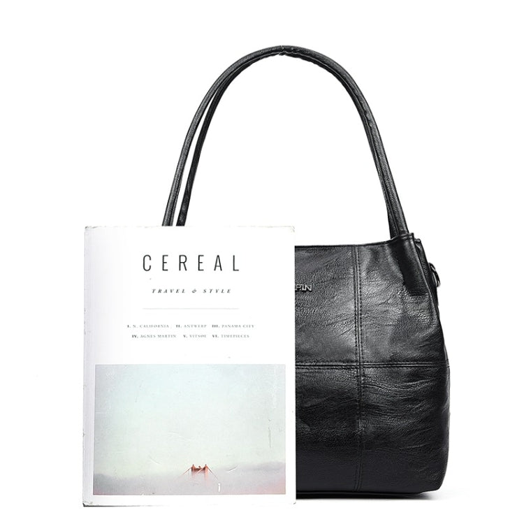 2 in 1 Casual PU Shoulder Bag Ladies Handbag Messenger Bag