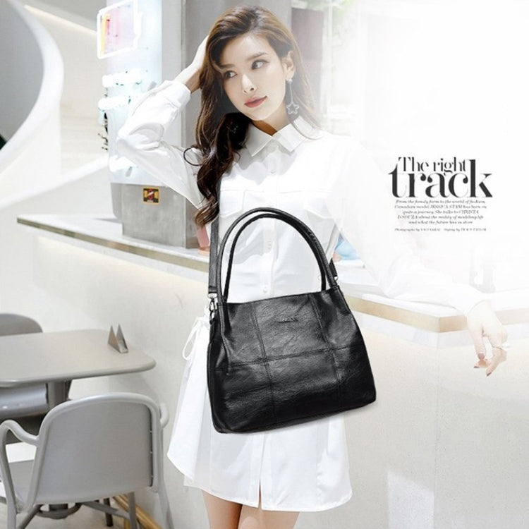 2 in 1 Casual PU Shoulder Bag Ladies Handbag Messenger Bag