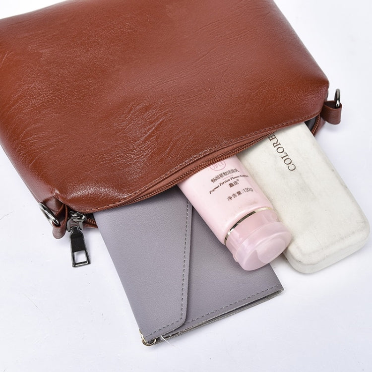 3 in 1 Casual PU Shoulder Bag Ladies Handbag Messenger Bag with Plush Ball