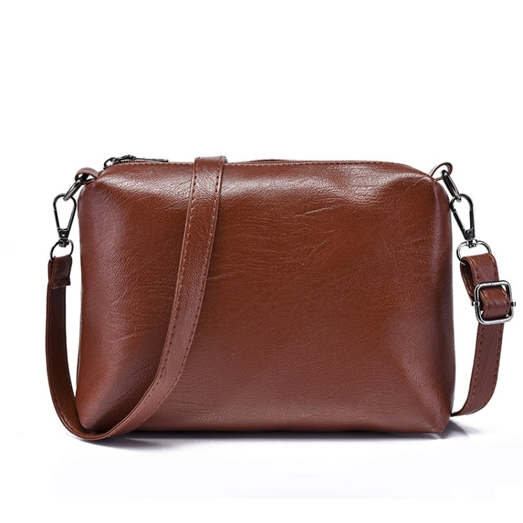 3 in 1 Casual PU Shoulder Bag Ladies Handbag Messenger Bag with Plush Ball