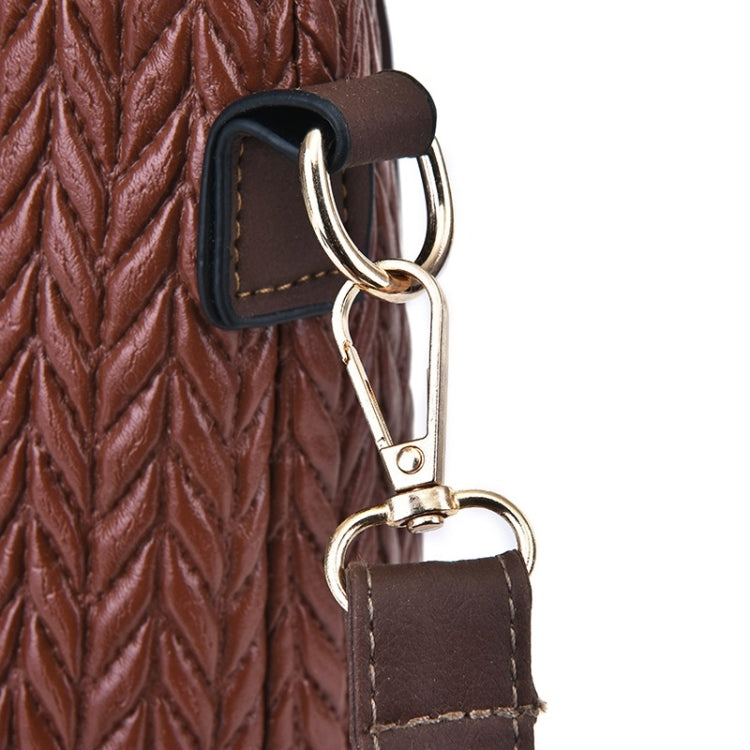 6 in 1 Weave Pattern PU Shoulder Bag Ladies Handbag Messenger Bag