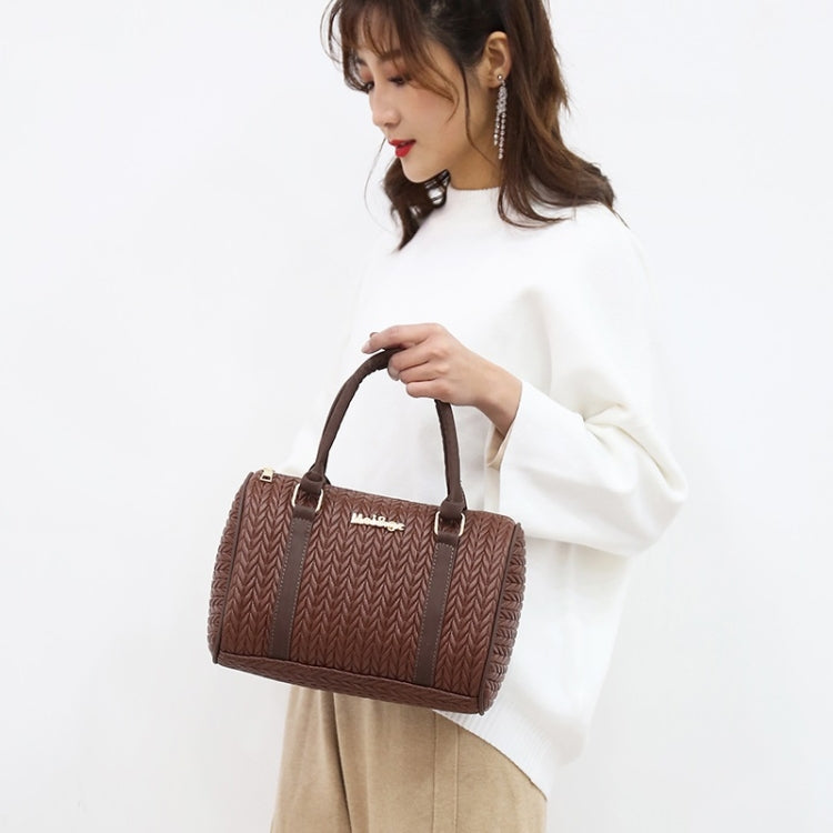 6 in 1 Weave Pattern PU Shoulder Bag Ladies Handbag Messenger Bag