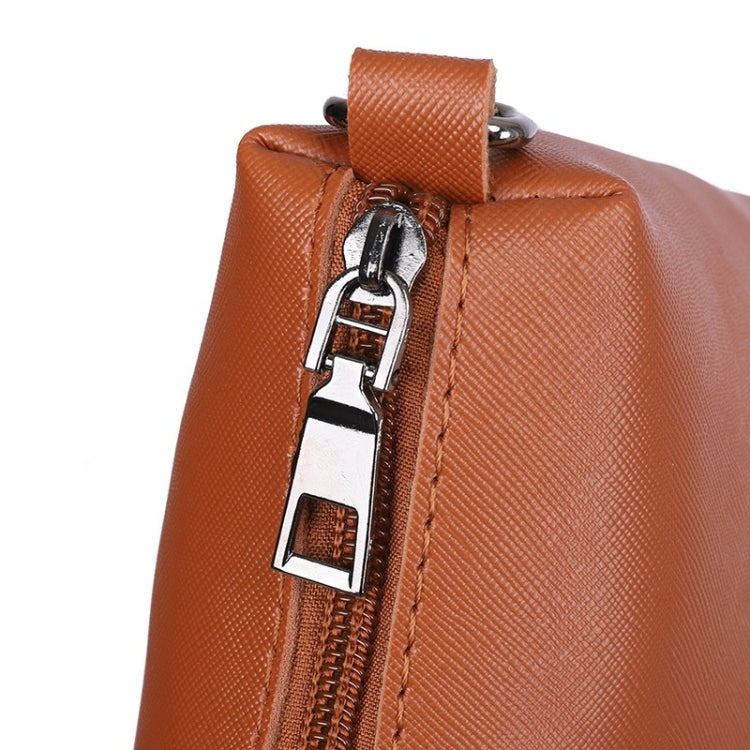 3 in 1 Crosss Texture PU Shoulder Bag Ladies Handbag Messenger Bag with Bead Tassel