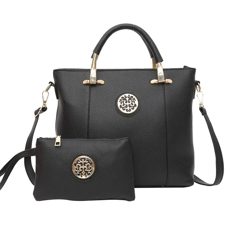 2 in 1 Casual PU Leather Shoulder Bag Ladies Handbag Messenger Bag