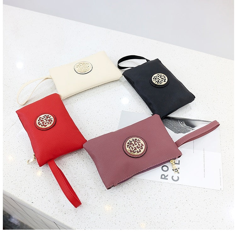 2 in 1 Casual PU Leather Shoulder Bag Ladies Handbag Messenger Bag