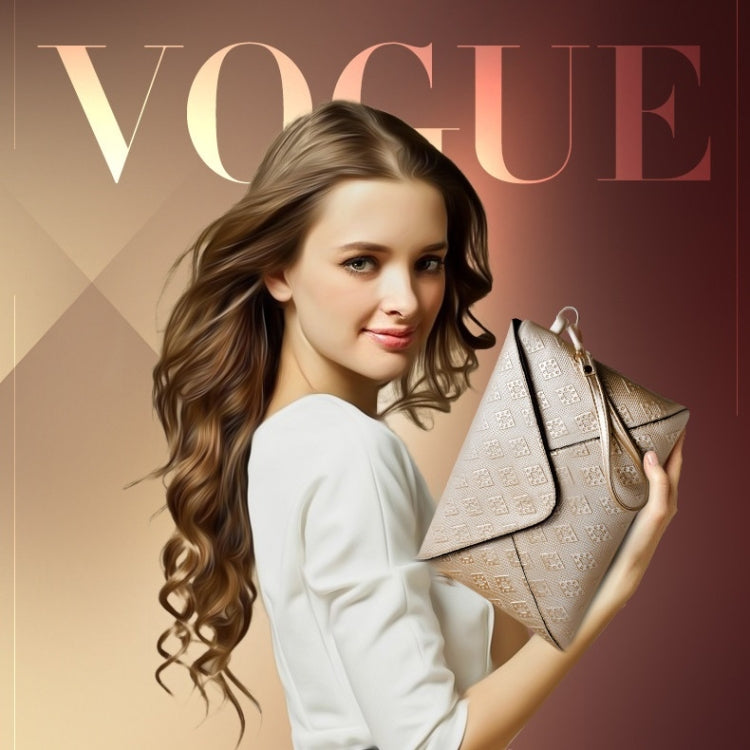 5 in 1 Diamond Texture PU Shoulder Bag Printed Flower Ladies Handbag Messenger Bag