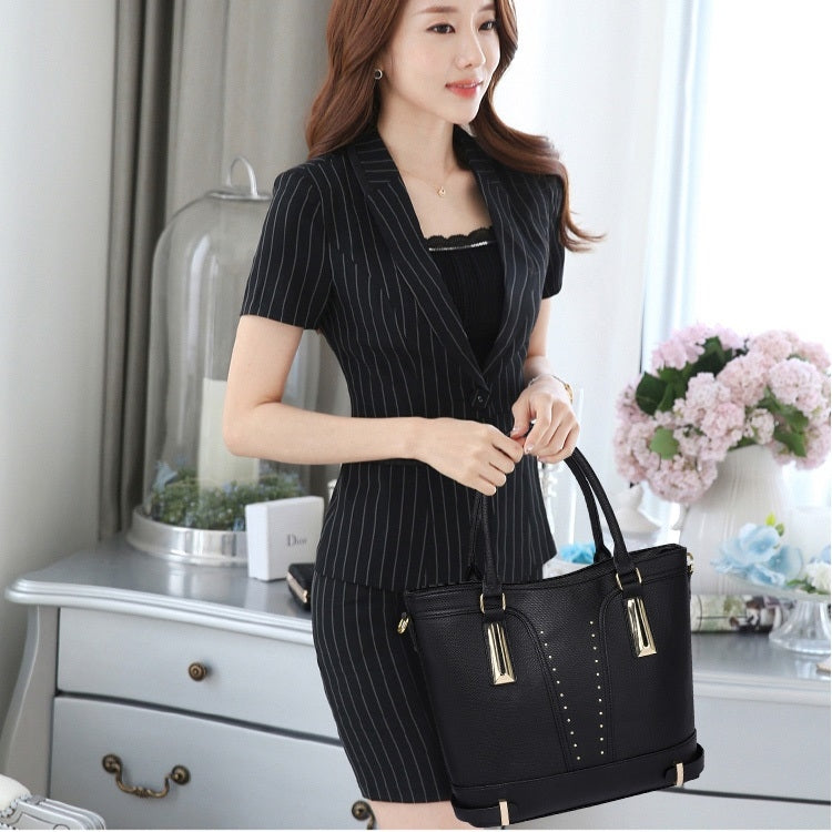 3 in 1 Casual PU Shoulder Bag Ladies Handbag Messenger Bag