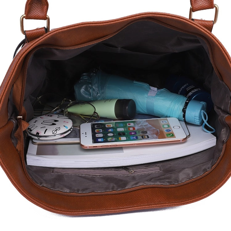 3 in 1 Casual PU Shoulder Bag Ladies Handbag Messenger Bag