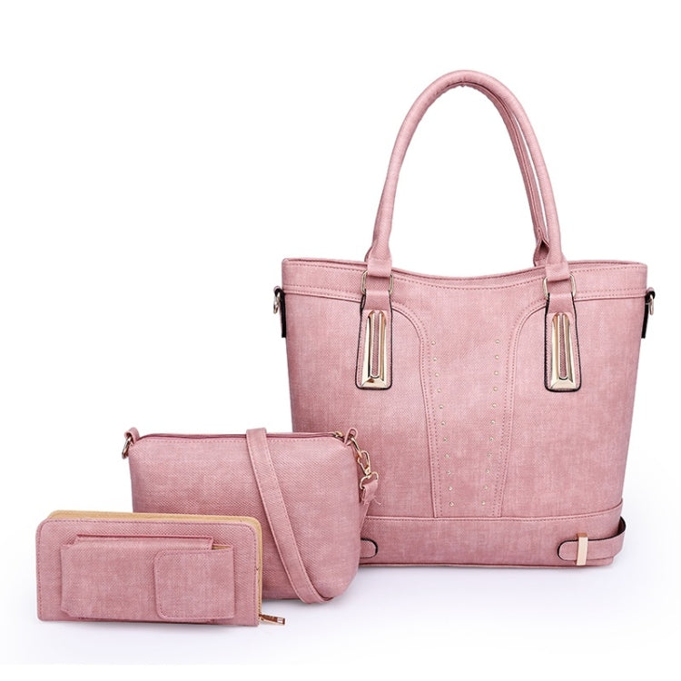 3 in 1 Casual PU Shoulder Bag Ladies Handbag Messenger Bag