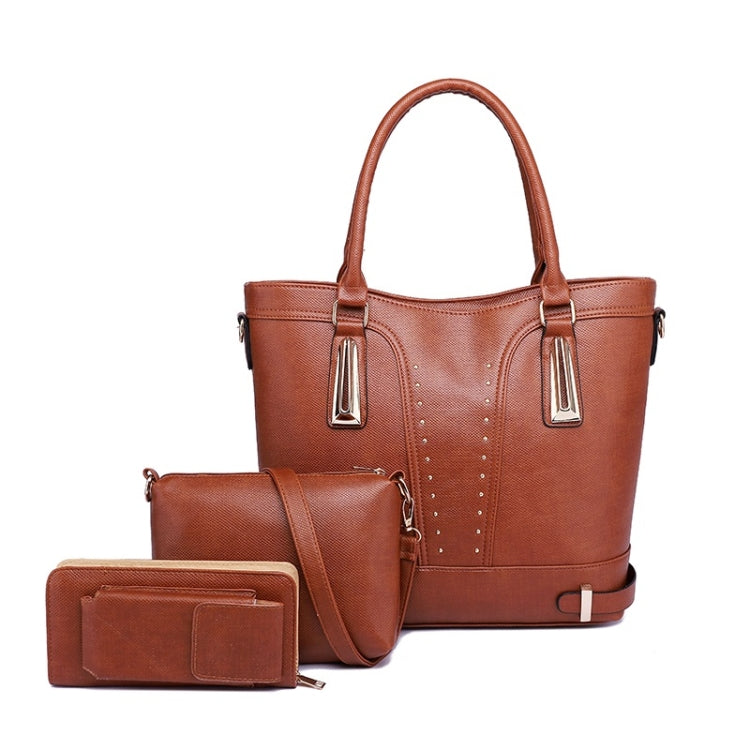 3 in 1 Casual PU Shoulder Bag Ladies Handbag Messenger Bag