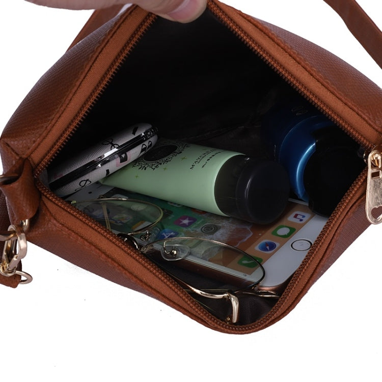 3 in 1 Casual PU Shoulder Bag Ladies Handbag Messenger Bag