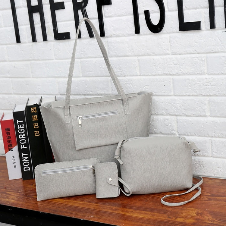 4 in 1 Casual PU Shoulder Bag Ladies Handbag Messenger Bag