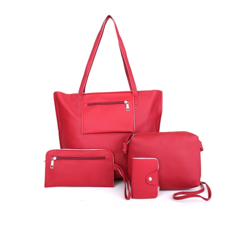 4 in 1 Casual PU Shoulder Bag Ladies Handbag Messenger Bag