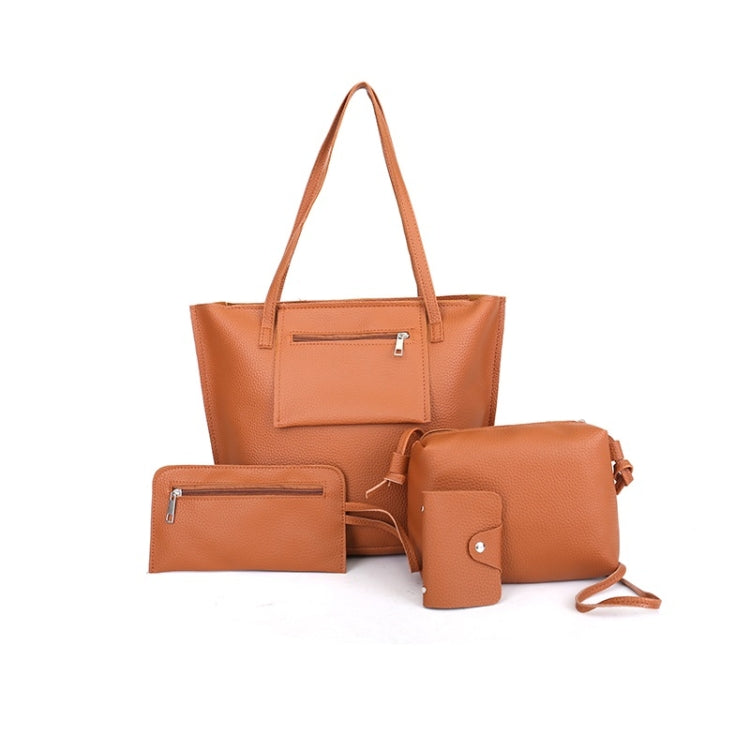 4 in 1 Casual PU Shoulder Bag Ladies Handbag Messenger Bag