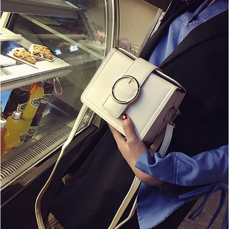 Small Square Bag PU Leather Shoulder Bag Ladies Handbag Messenger Bag