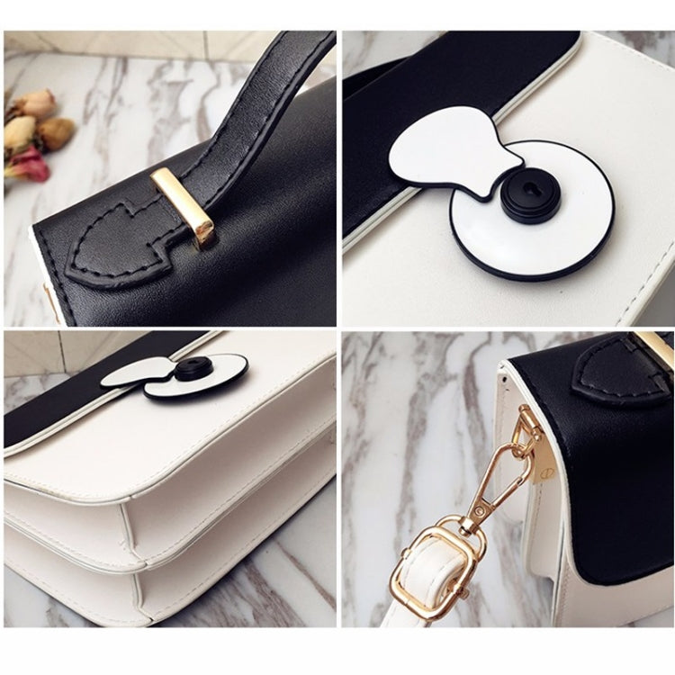 Double-color Matching PU Leather Single Shoulder Bag Ladies Handbag Messenger Bag