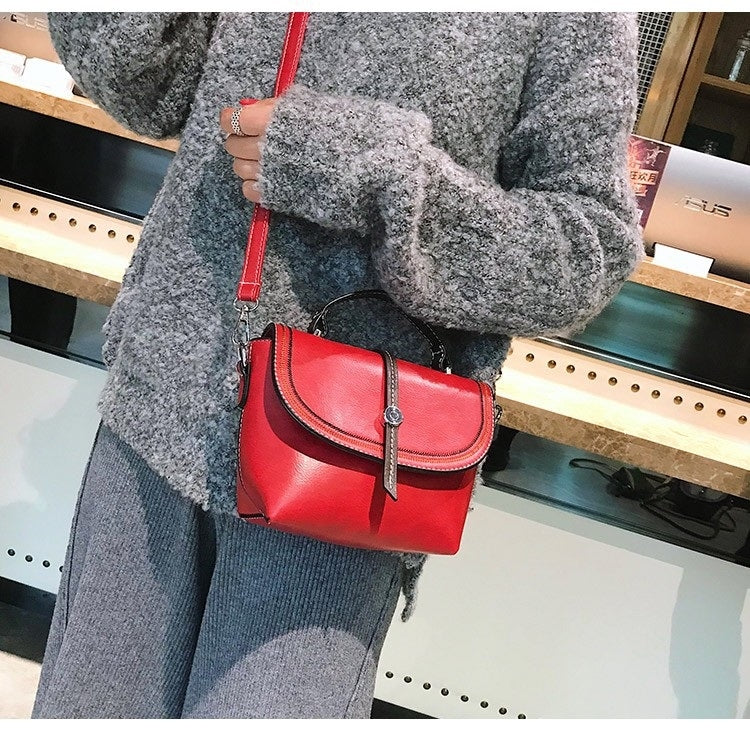 Fashion PU Leather Single Shoulder Bag Ladies Messenger Bag Handbag