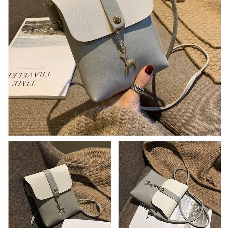 Mini PU Leather Shoulder Bag Ladies Handbag Phone Case