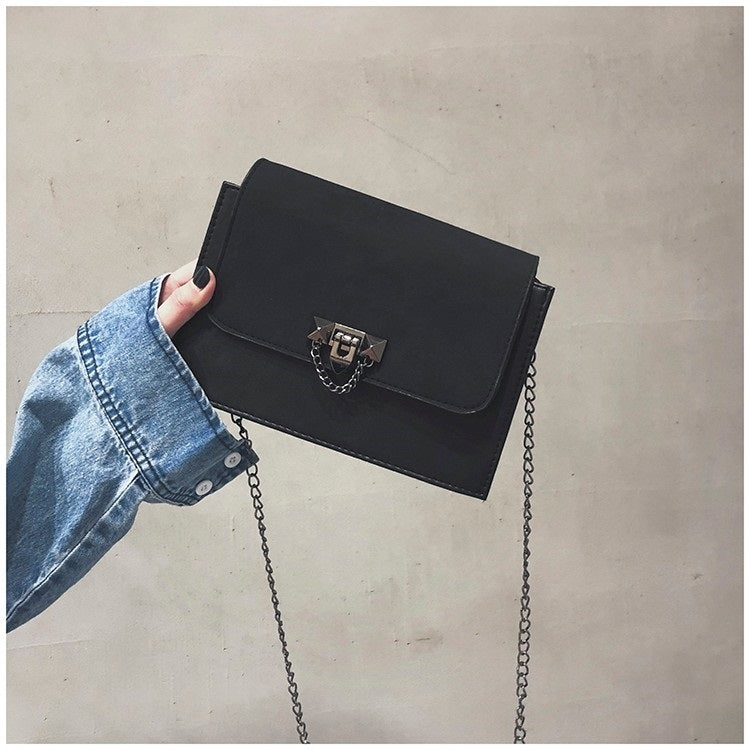 Matte PU Shoulder Bag Small Square Bag Ladies Handbag Messenger Bag